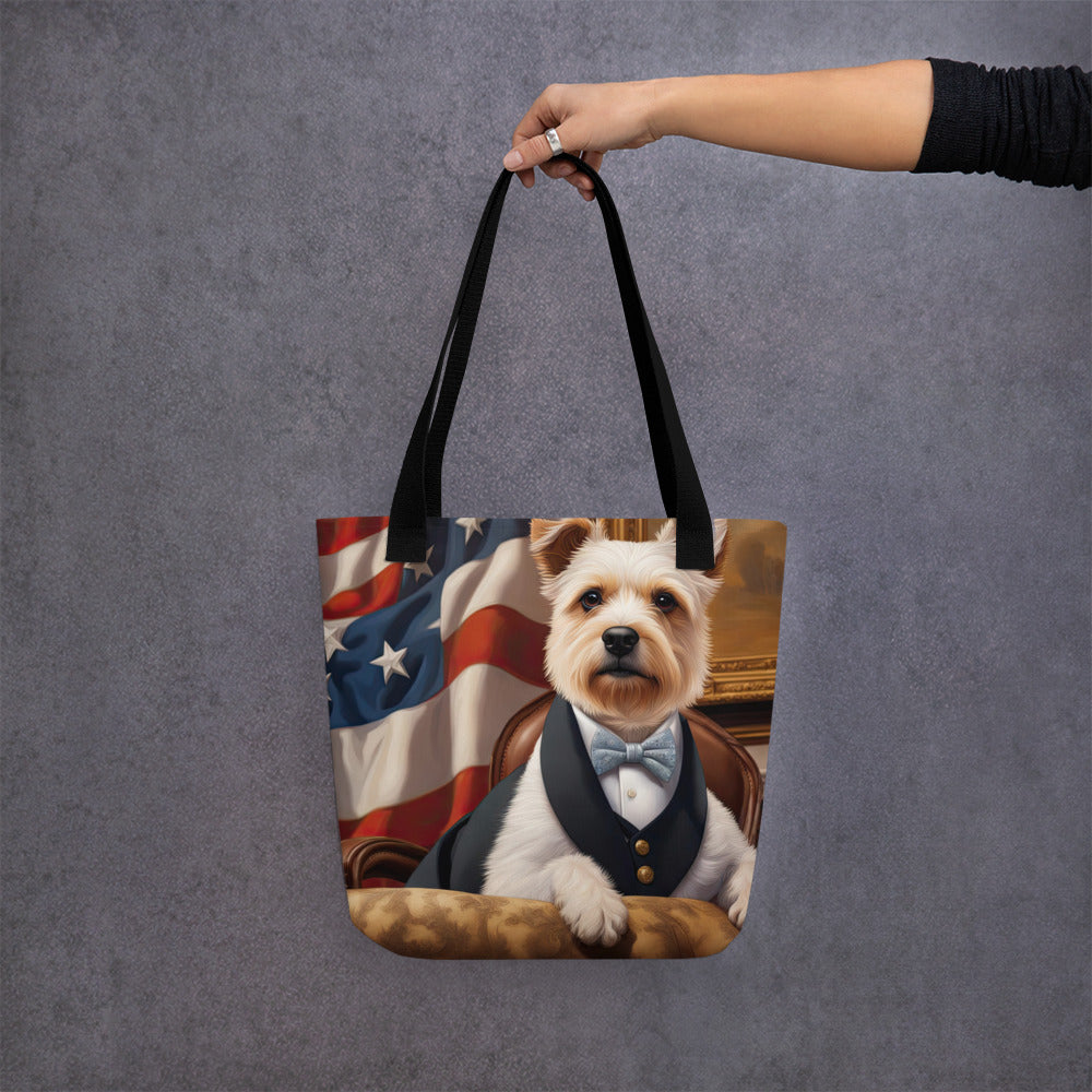 Tote bag-Teddy Roosevelt Terrier