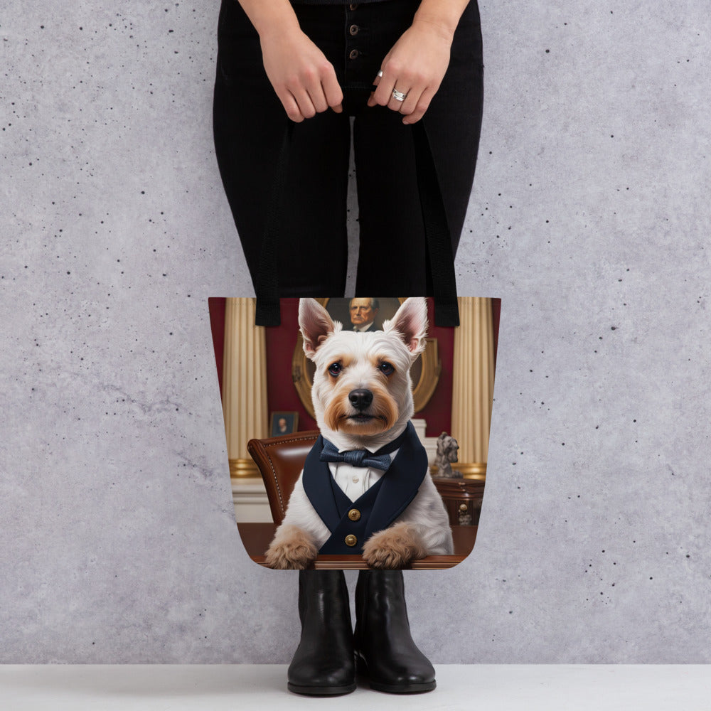 Tote bag-Teddy Roosevelt Terrier V2