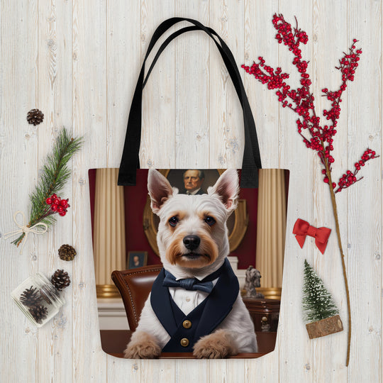 Tote bag-Teddy Roosevelt Terrier V2