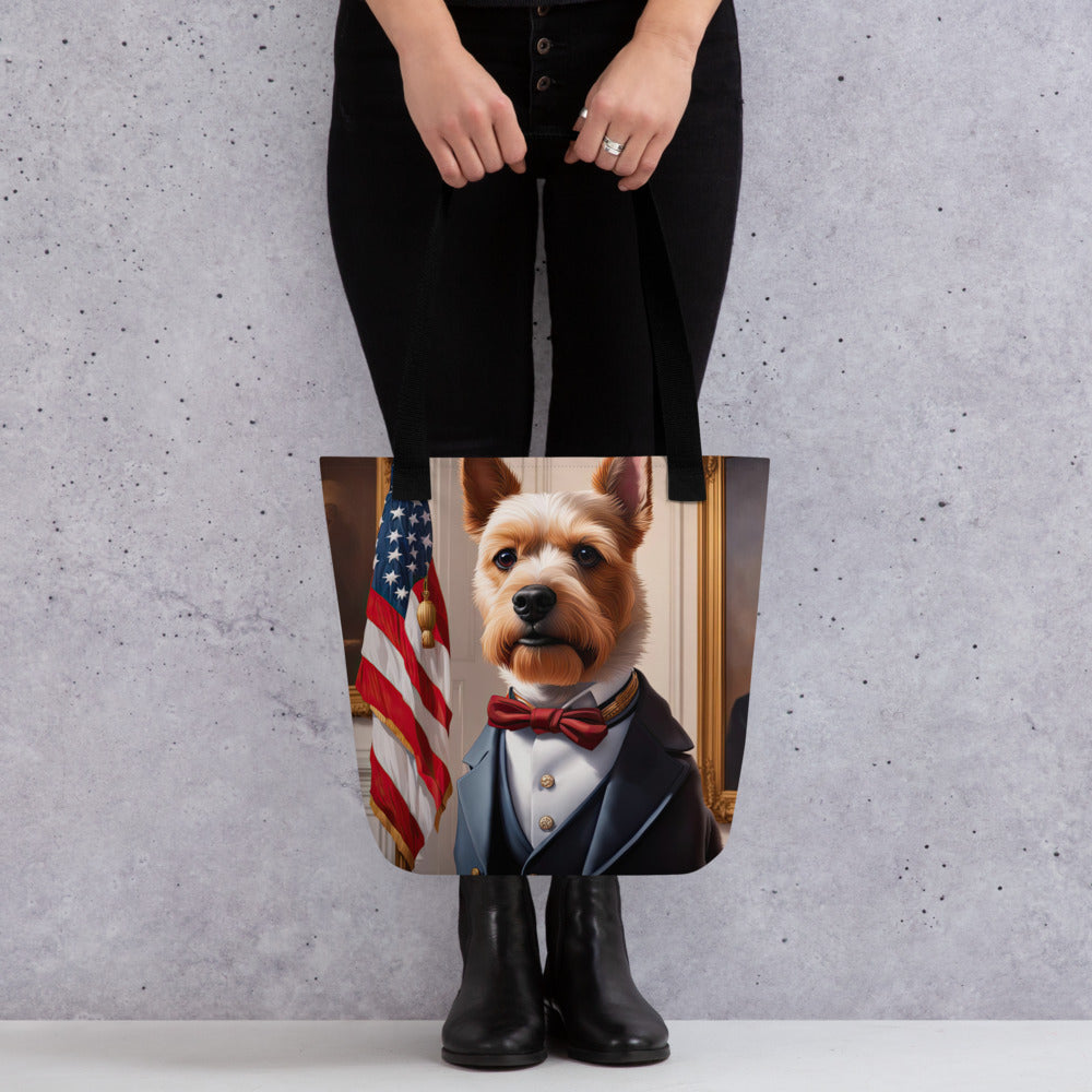 Tote bag-Teddy Roosevelt Terrier V3