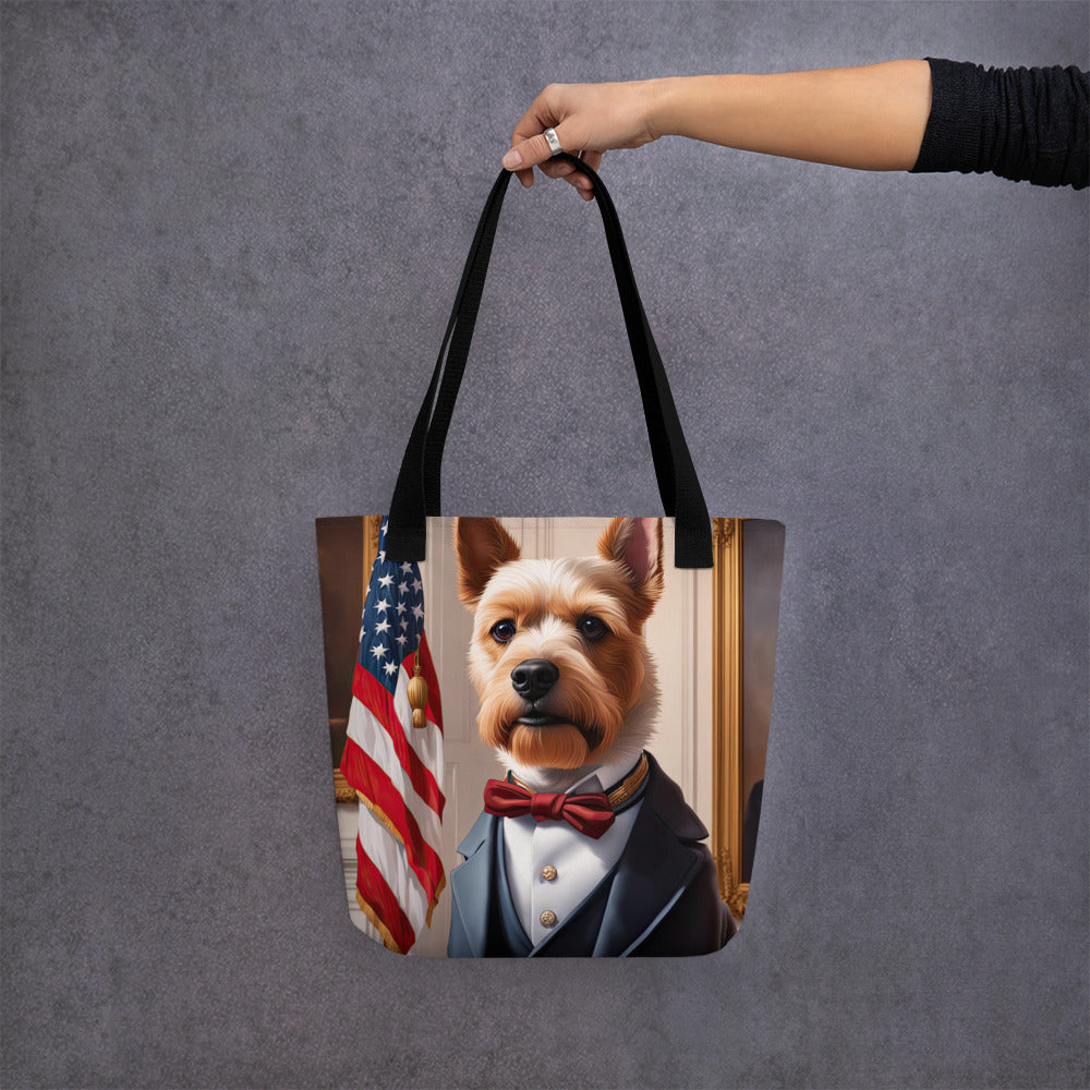 Tote bag-Teddy Roosevelt Terrier V3