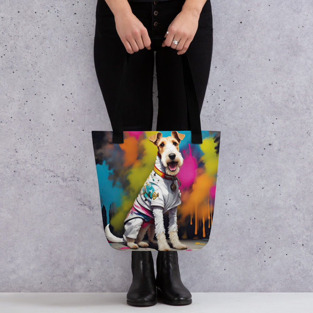 Tote bag-Wire Fox Terrier V2