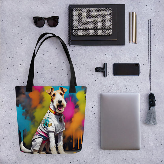 Tote bag-Wire Fox Terrier V2