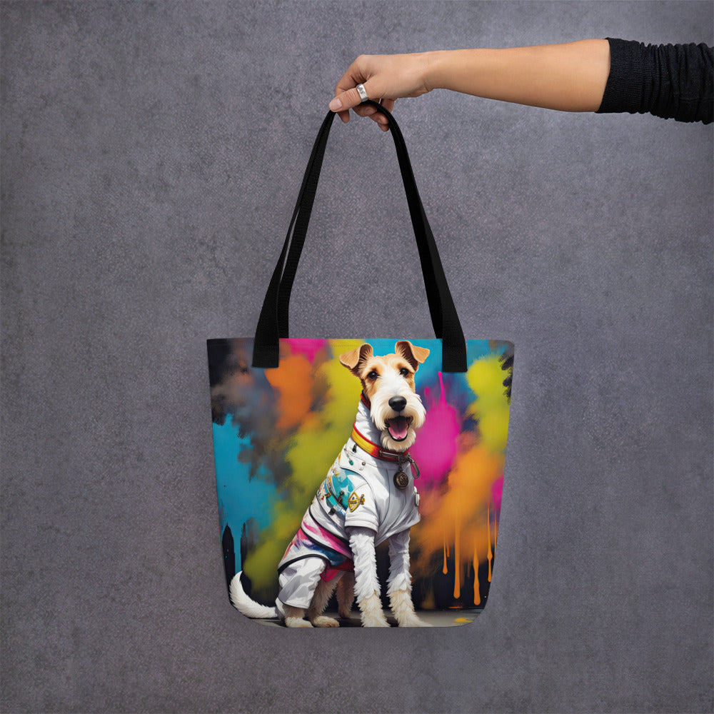 Tote bag-Wire Fox Terrier V2