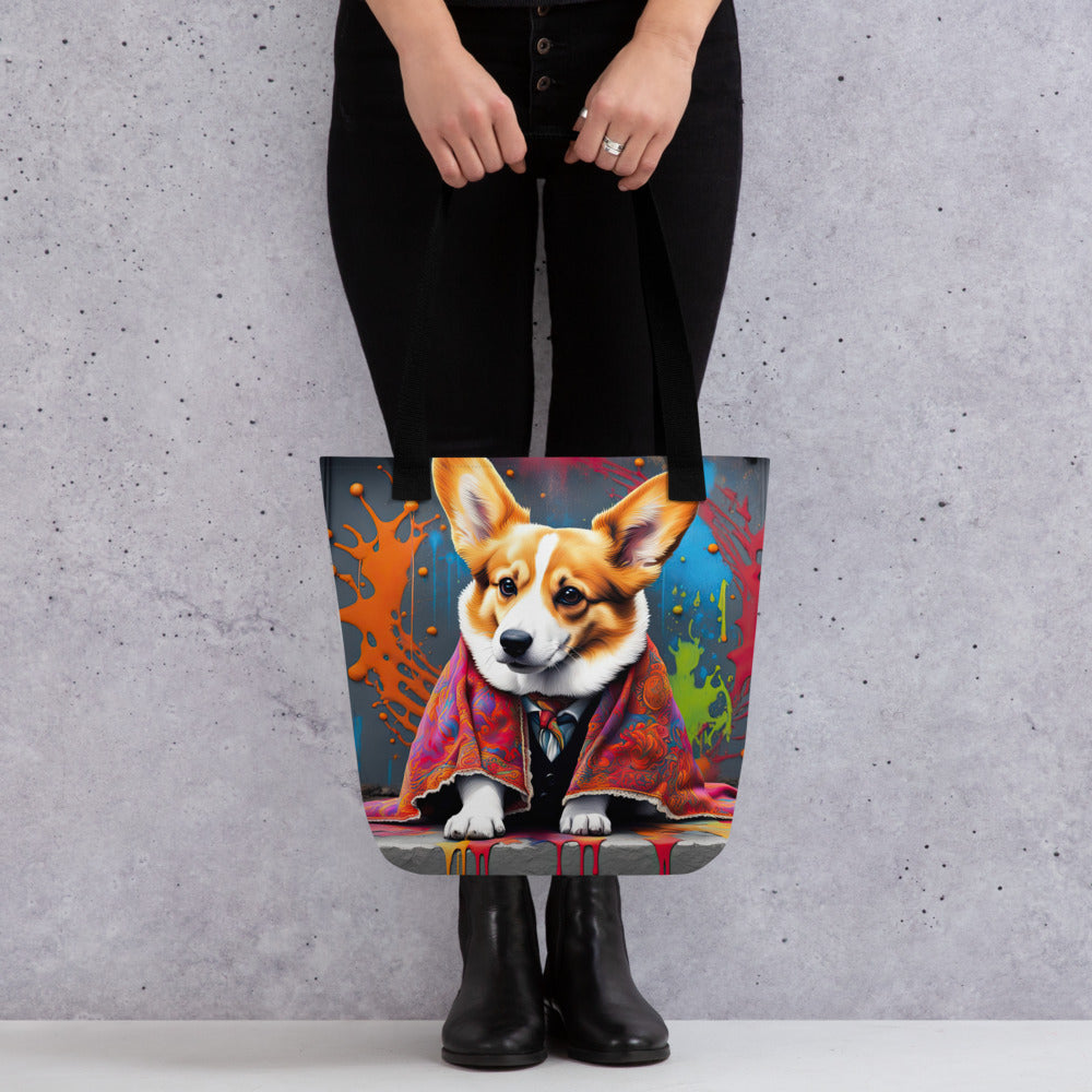 Tote bag-Pembroke Welsh Corgi V8