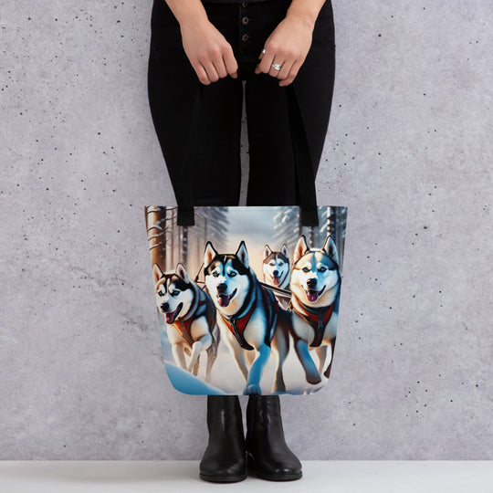 Tote bag-Siberian Husky