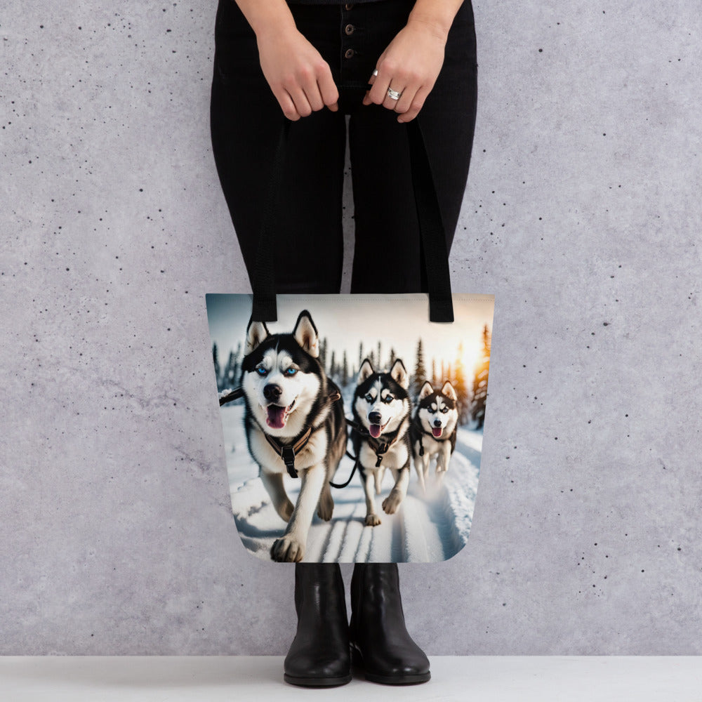 Tote bag-Siberian Husky V2