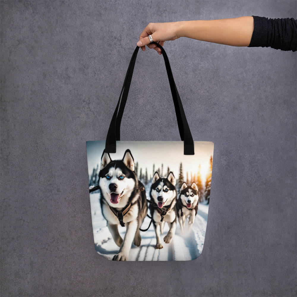 Tote bag-Siberian Husky V2