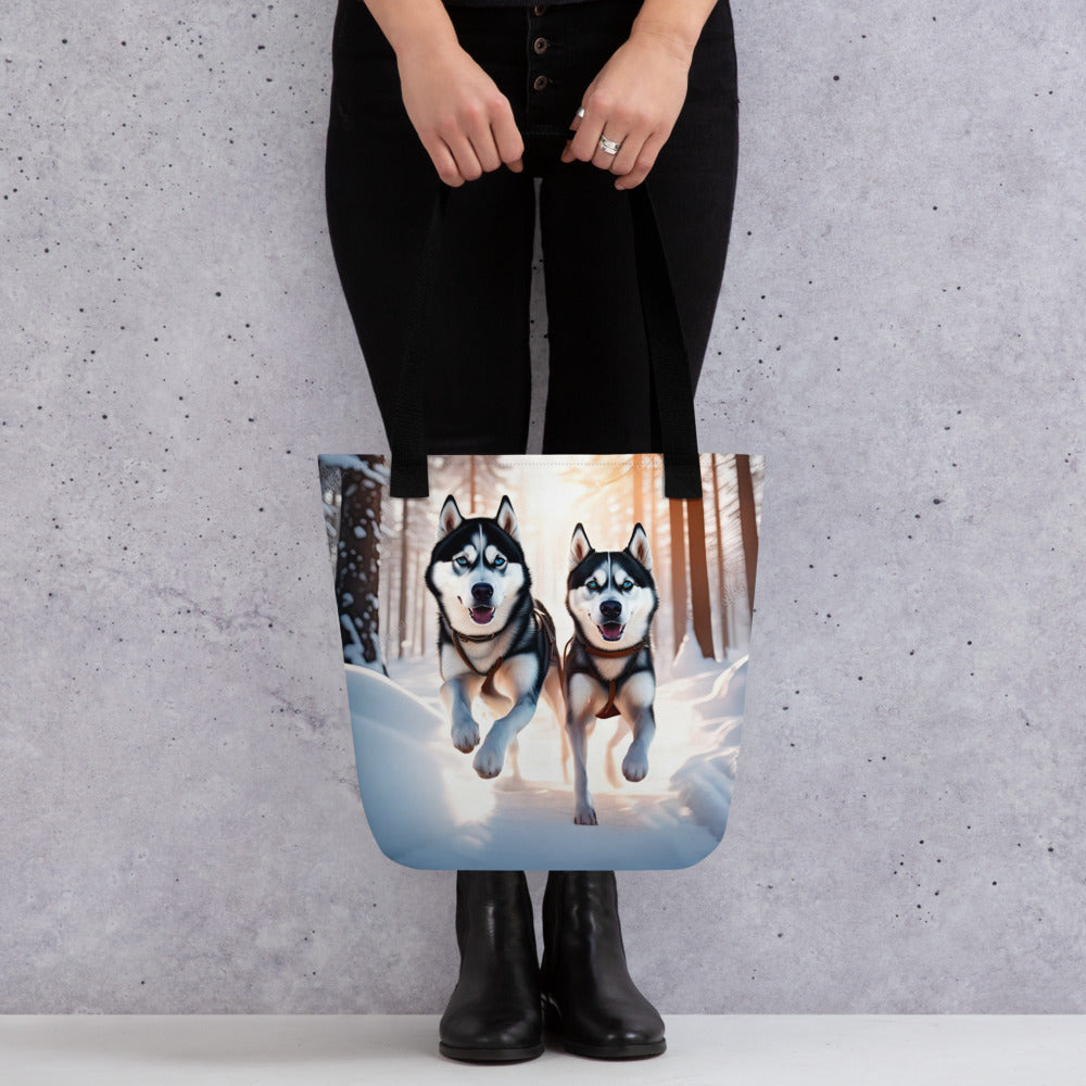 Tote bag-Siberian Husky V4