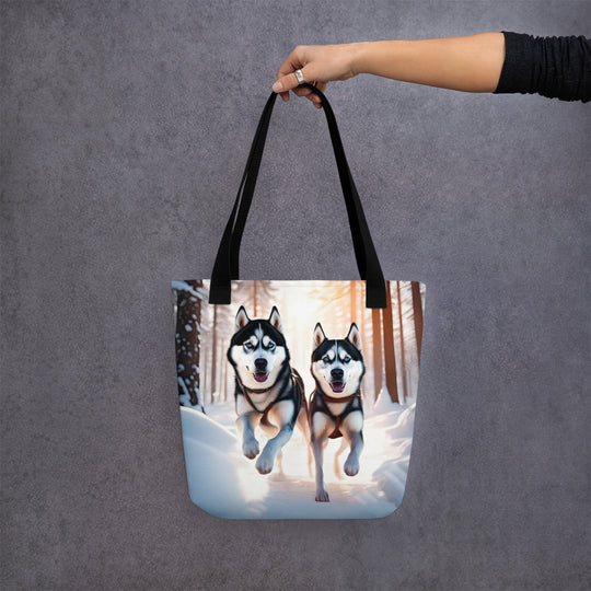 Tote bag-Siberian Husky V4