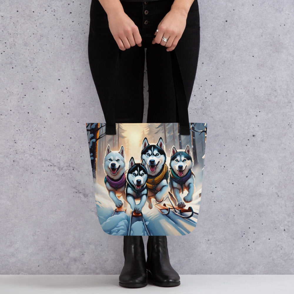 Tote bag-Siberian Husky V5