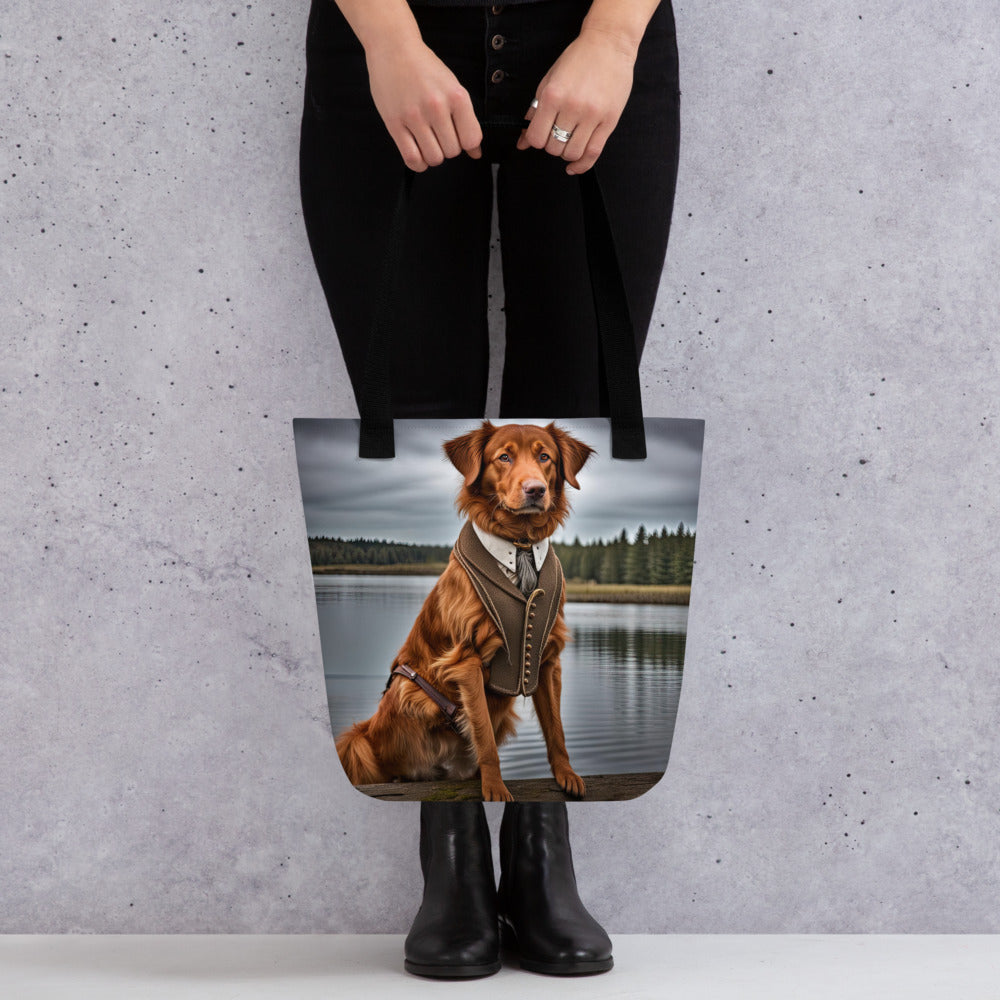 Tote bag-Novia Scotia Duck Trolling Retriever V2