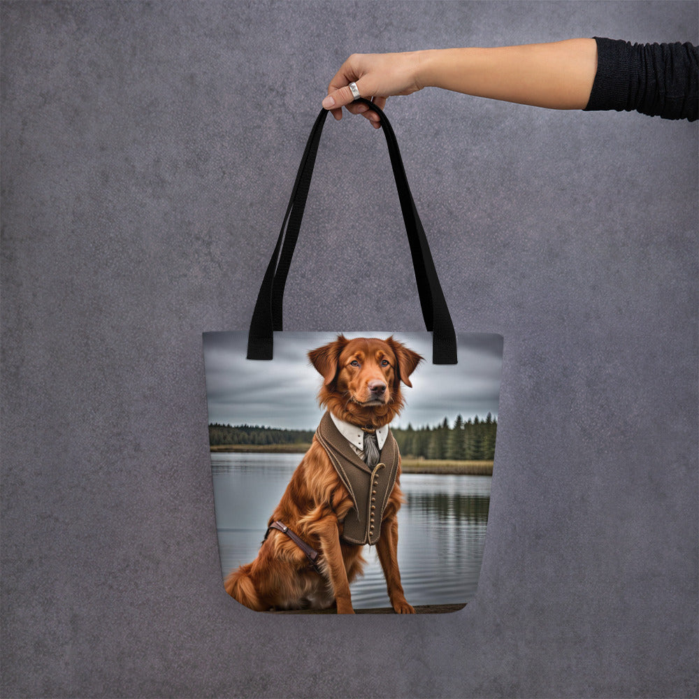 Tote bag-Novia Scotia Duck Trolling Retriever V2