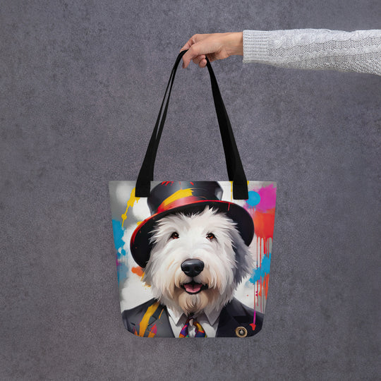 Tote bag-Old English Sheepdog