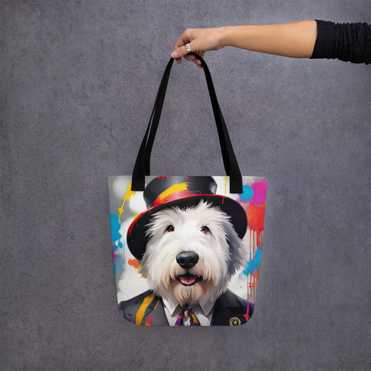 Tote bag-Old English Sheepdog