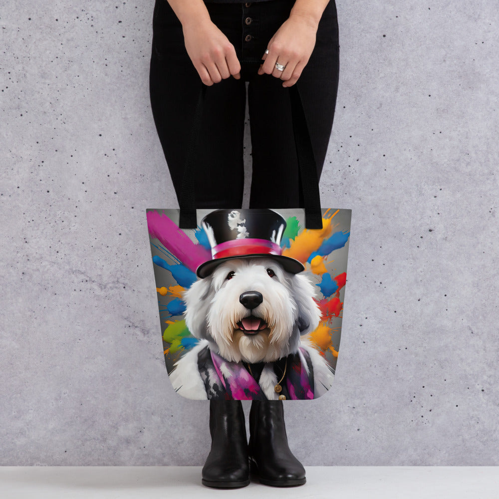 Tote bag-Old English Sheepdog V3