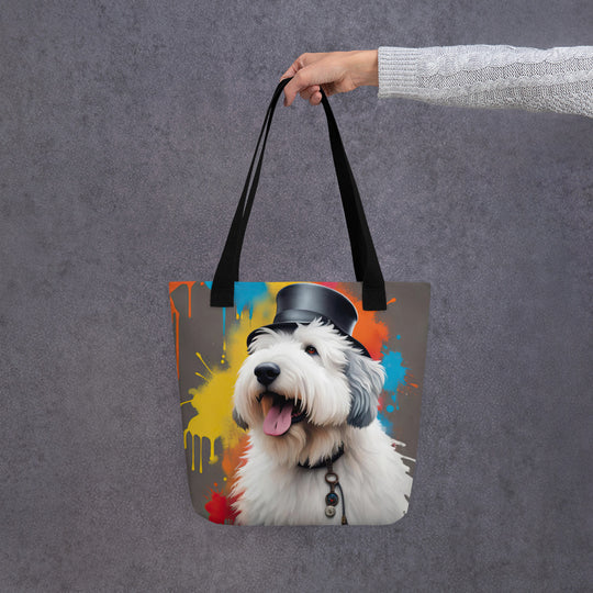 Tote bag-Old English Sheepdog V4