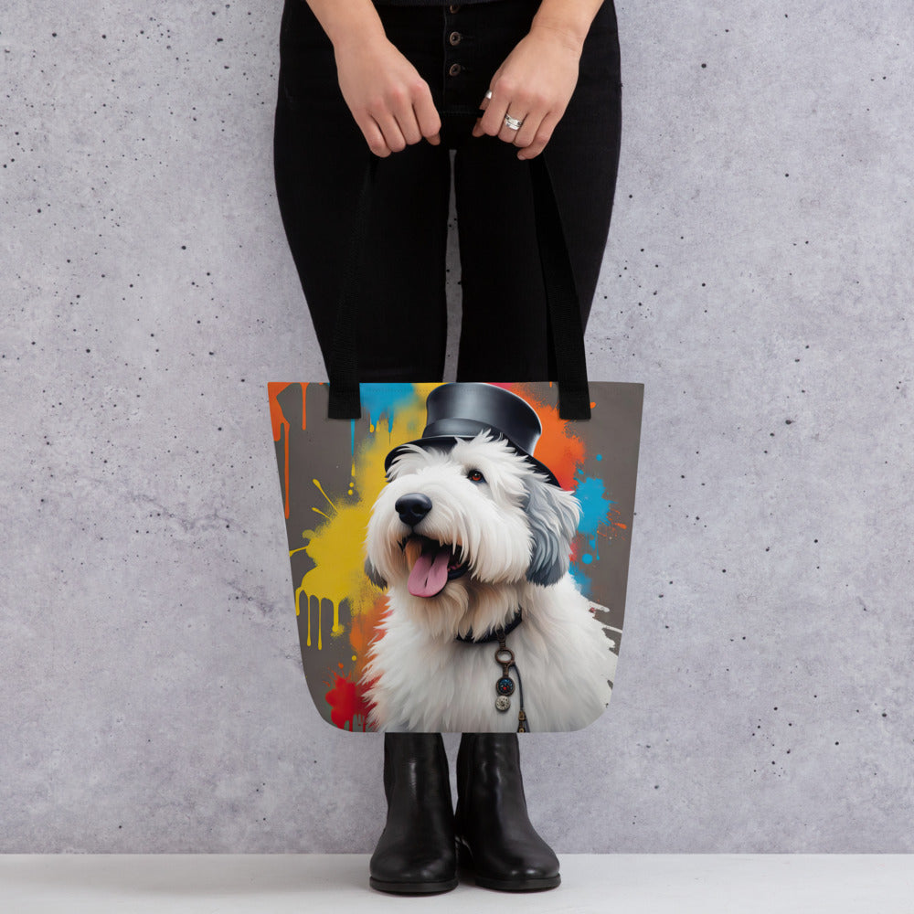 Tote bag-Old English Sheepdog V4