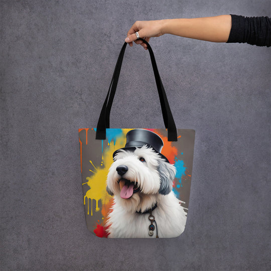 Tote bag-Old English Sheepdog V4