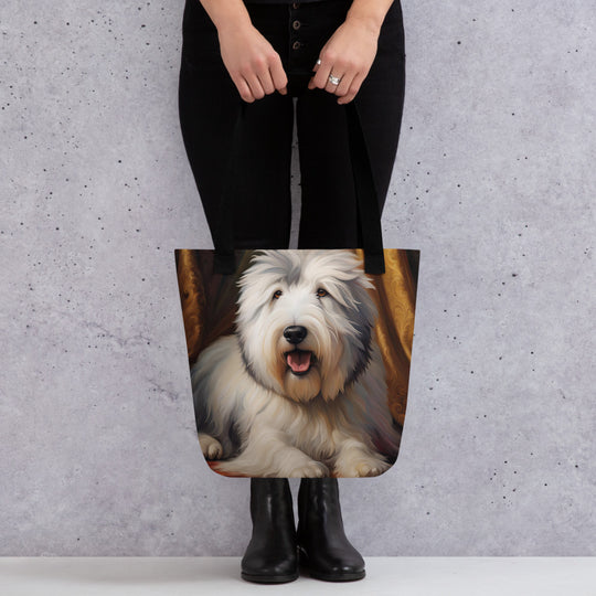 Tote bag-Old English Sheepdog V6