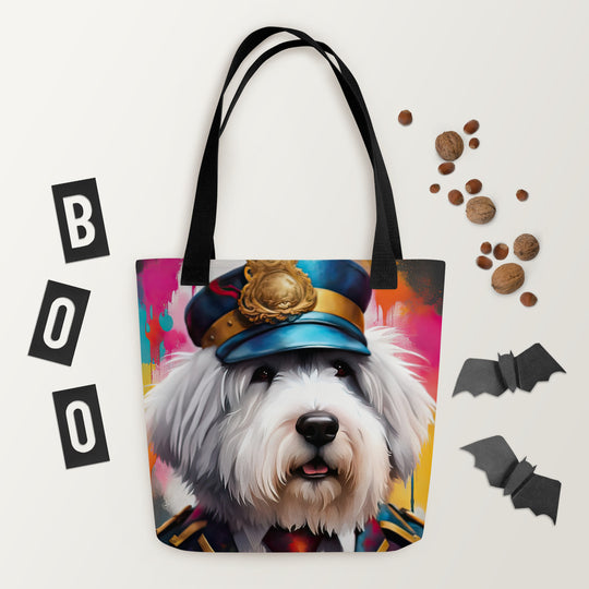 Tote bag-Old English Sheepdog V7