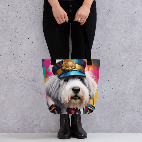 Tote bag-Old English Sheepdog V7