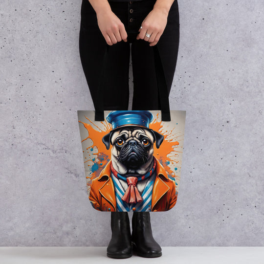 Tote bag-Pug V8