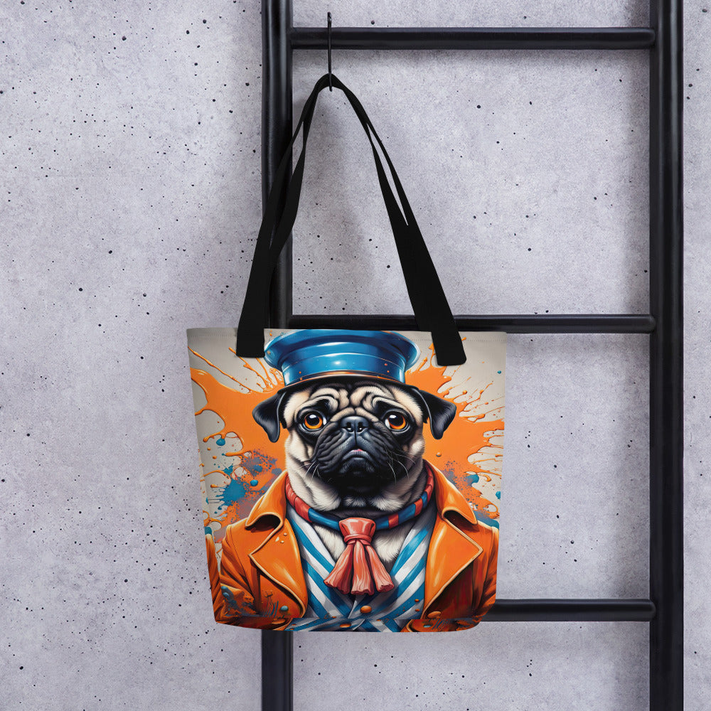 Tote bag-Pug V8