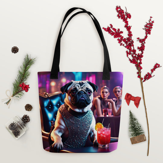 Tote bag-Pug V10