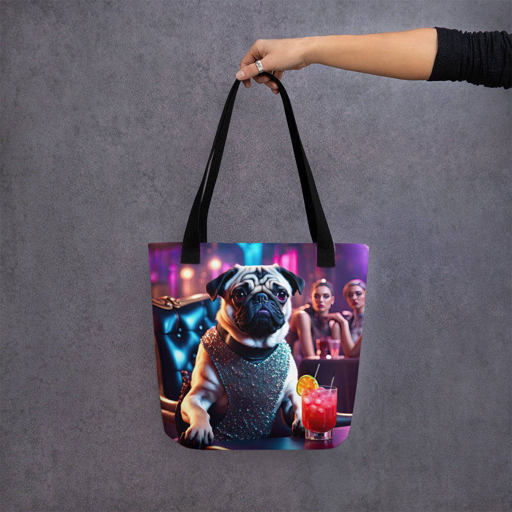 Tote bag-Pug V10