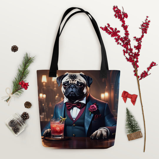 Tote bag-Pug V14