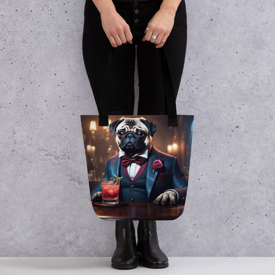 Tote bag-Pug V14