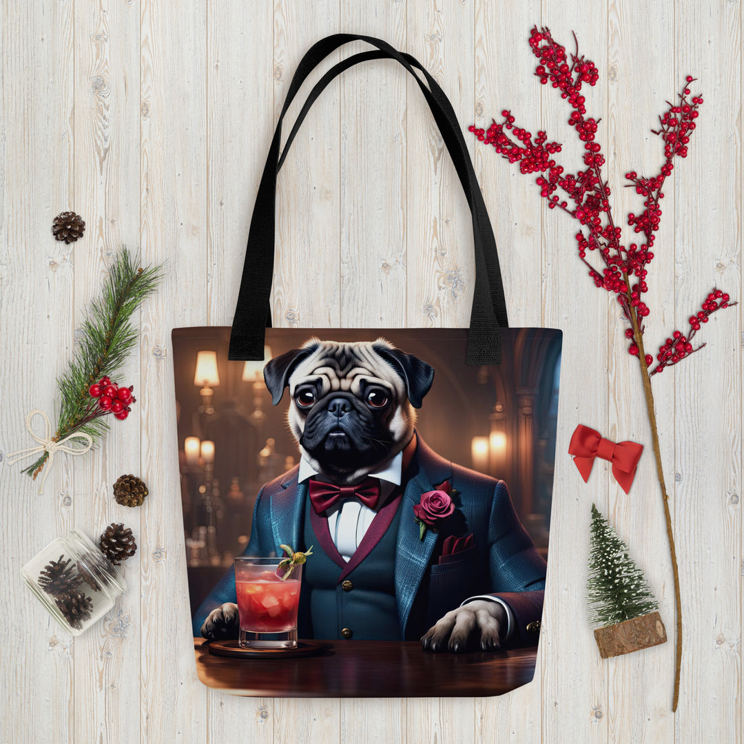 Tote bag-Pug V14