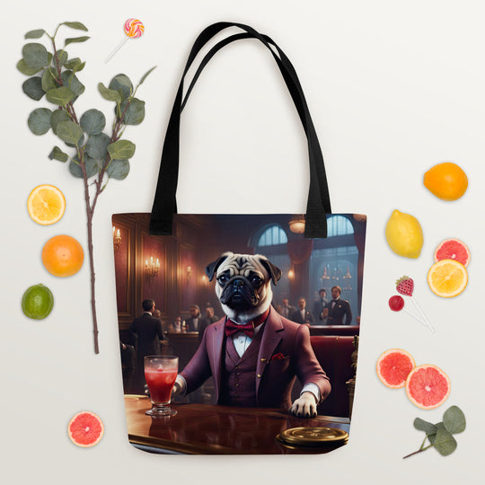 Tote bag-Pug V15