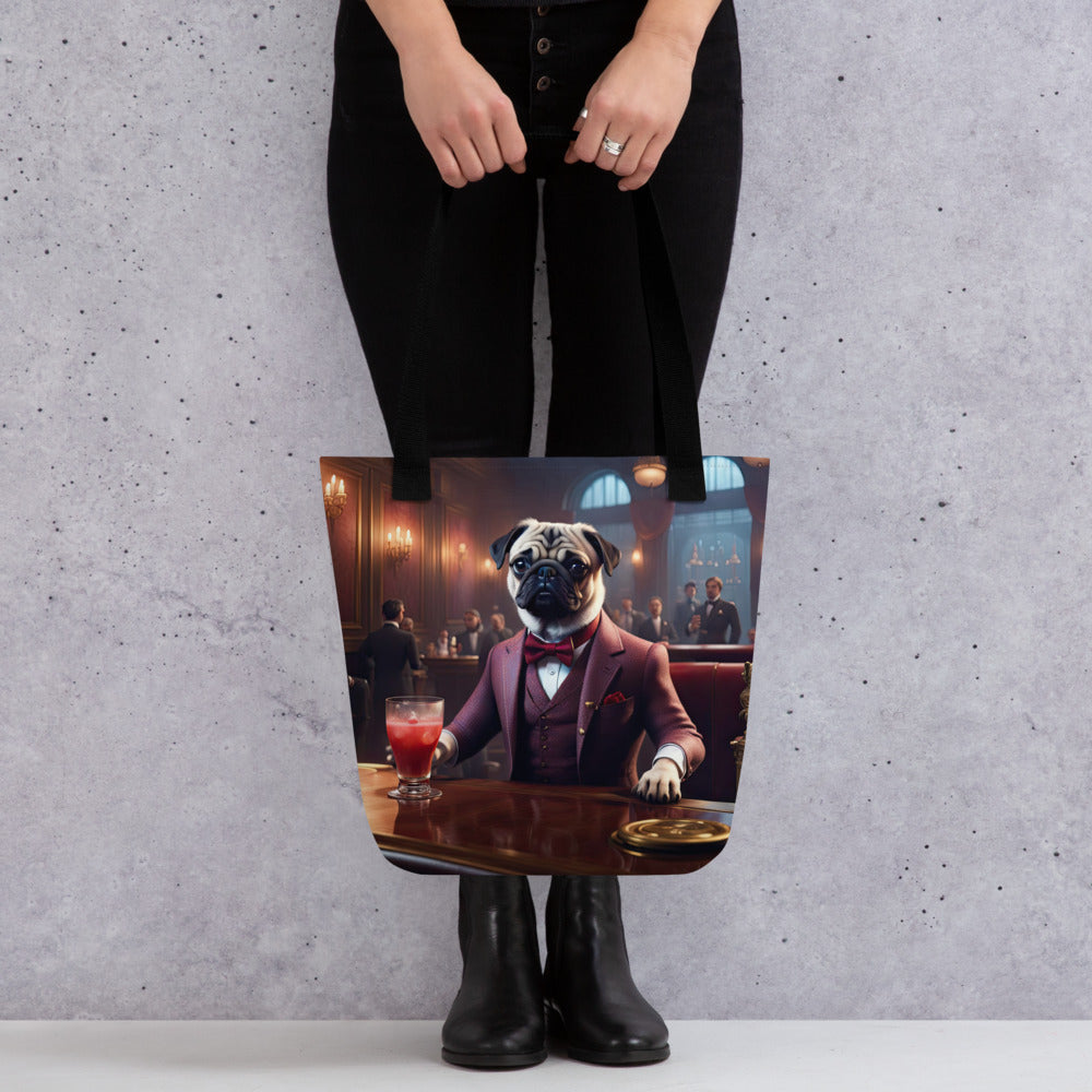 Tote bag-Pug V15