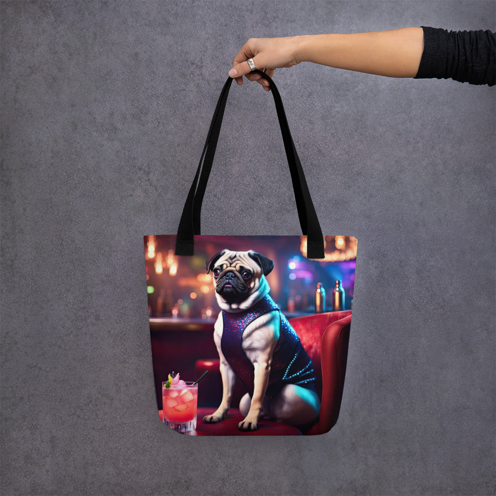 Tote bag-Pug V17