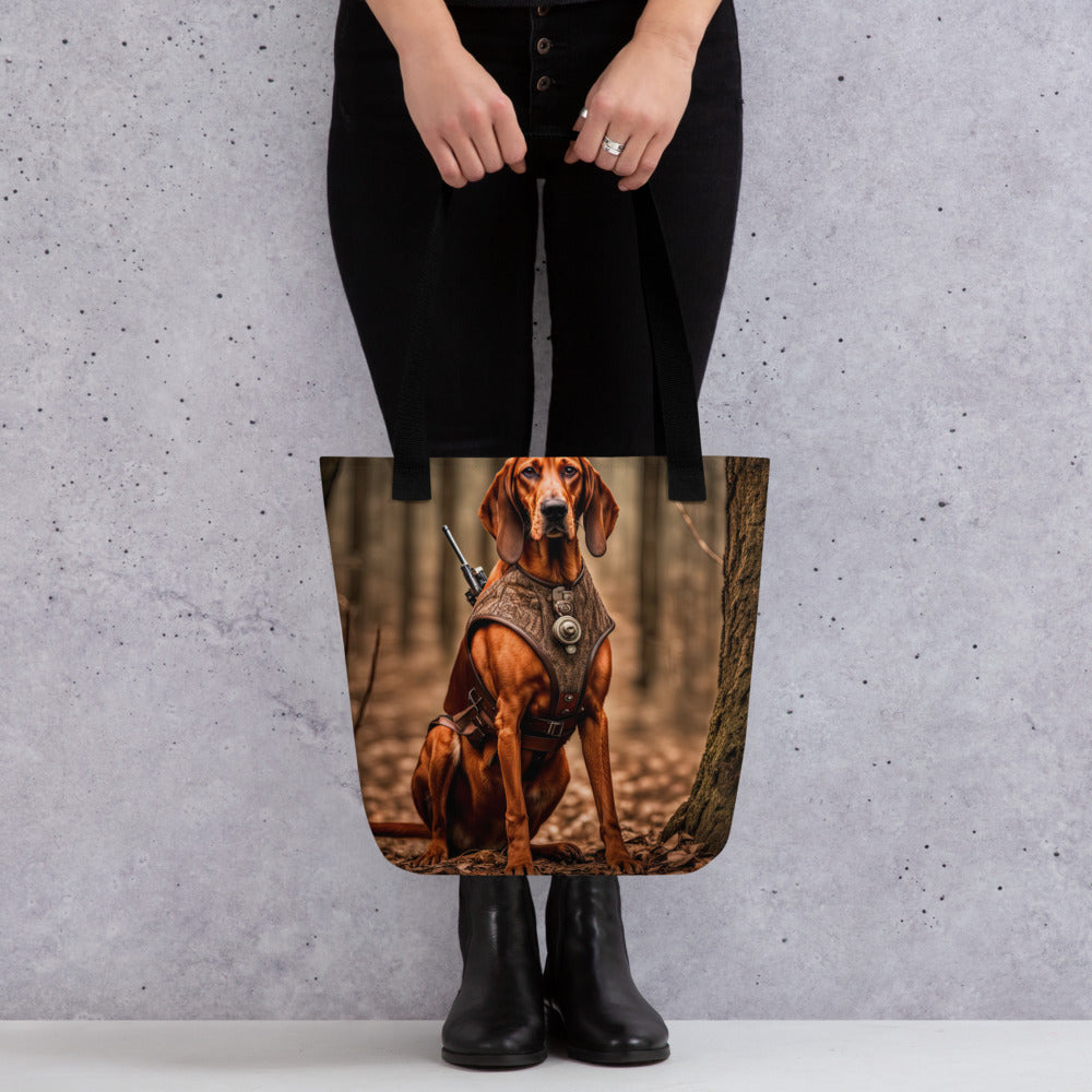 Tote bag-Redbone Coonhound V2