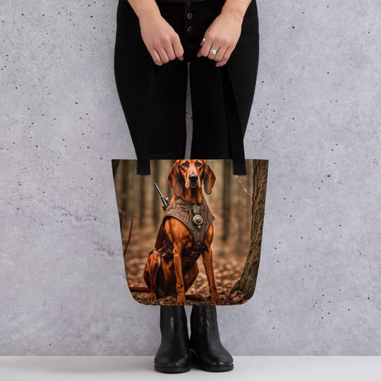 Tote bag-Redbone Coonhound V2