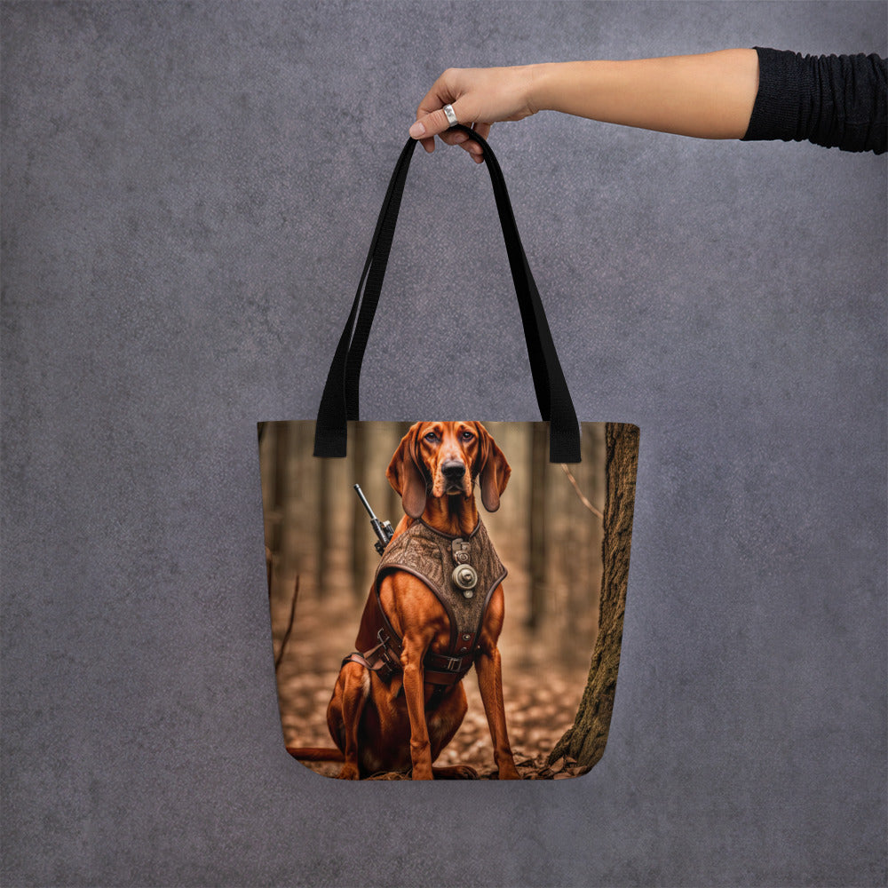 Tote bag-Redbone Coonhound V2