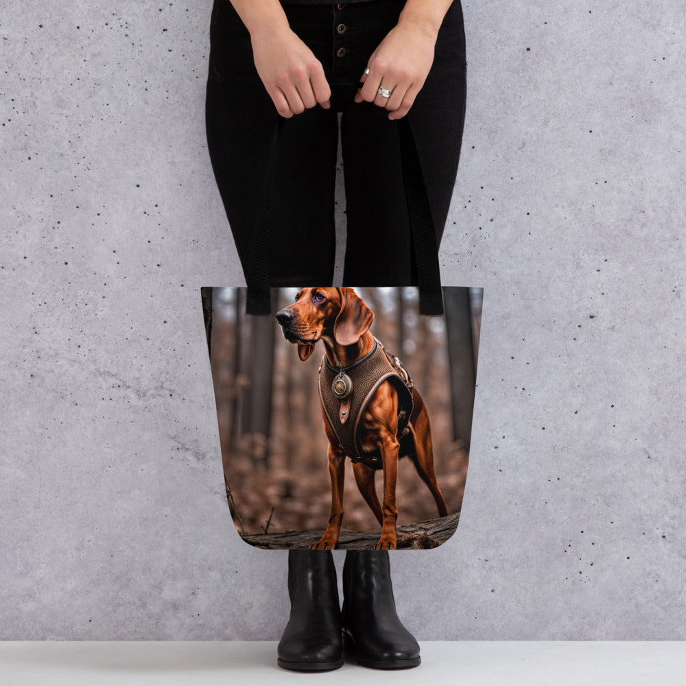 Tote bag-Redbone Coonhound V3