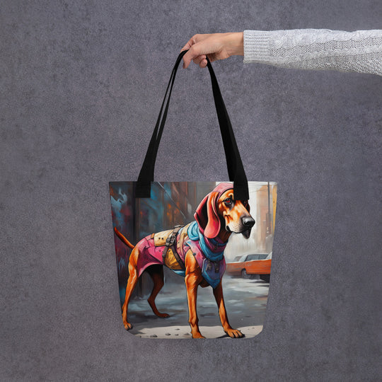 Tote bag-Redbone Coonhound V5