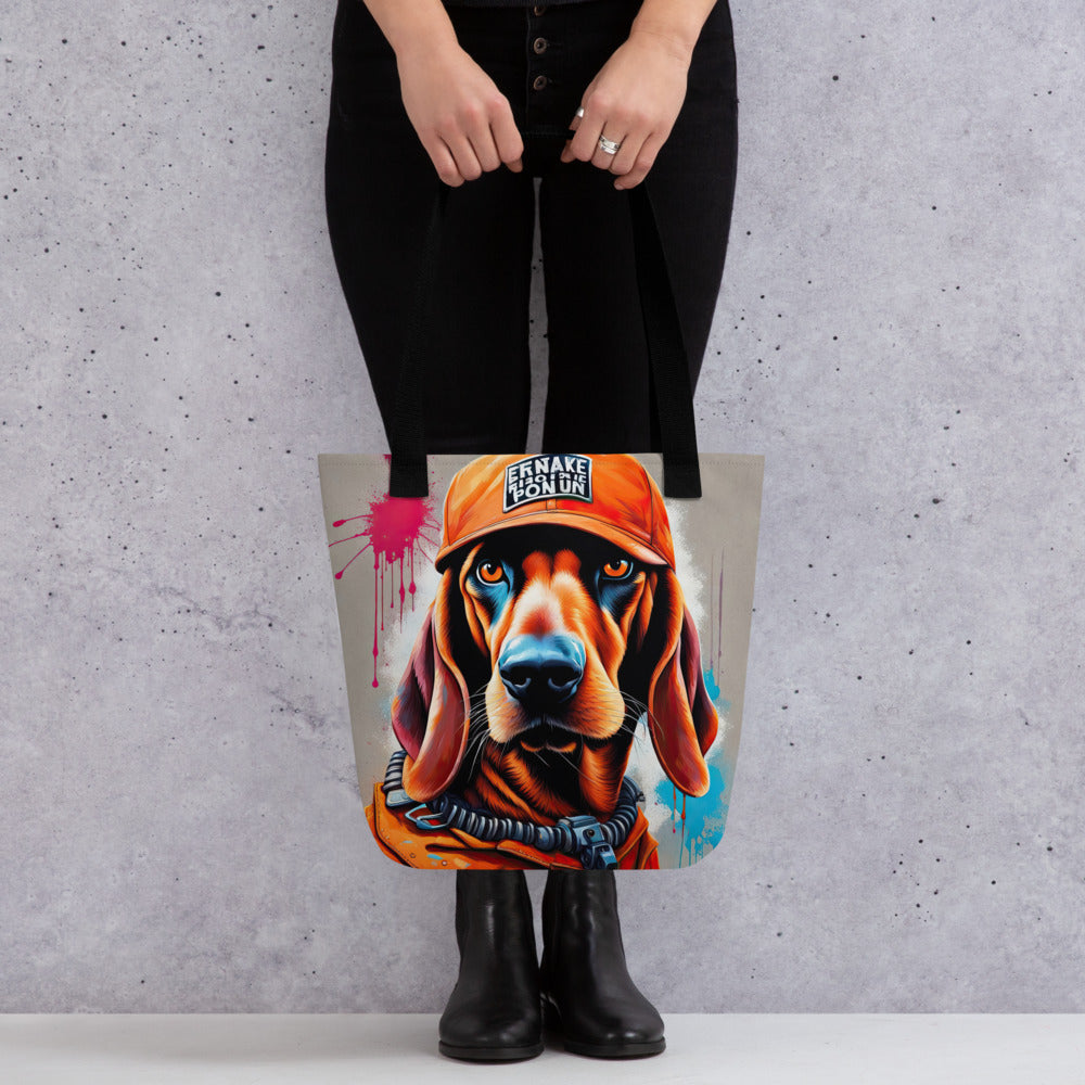 Tote bag-Redbone Coonhound V6