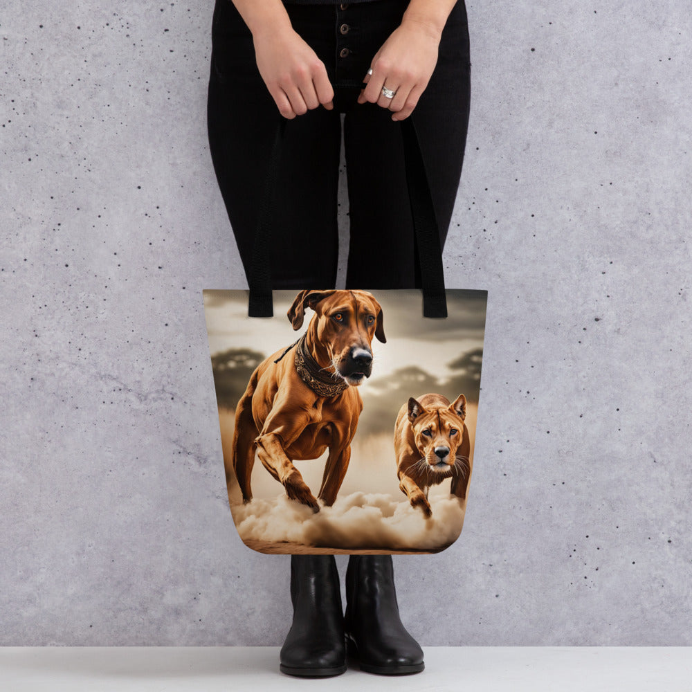 Tote bag-Rhodesian Ridgeback