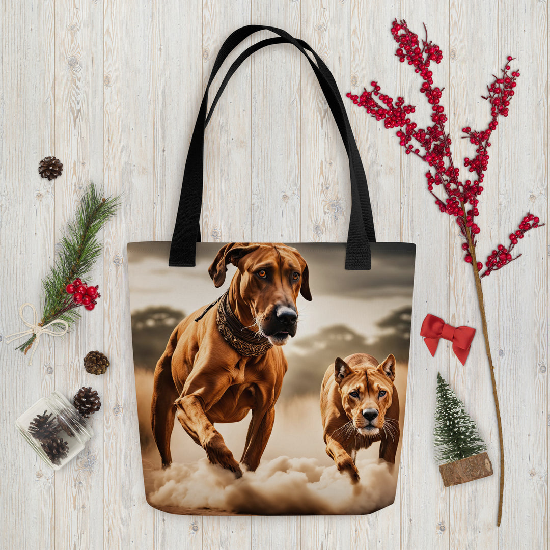 Tote bag-Rhodesian Ridgeback