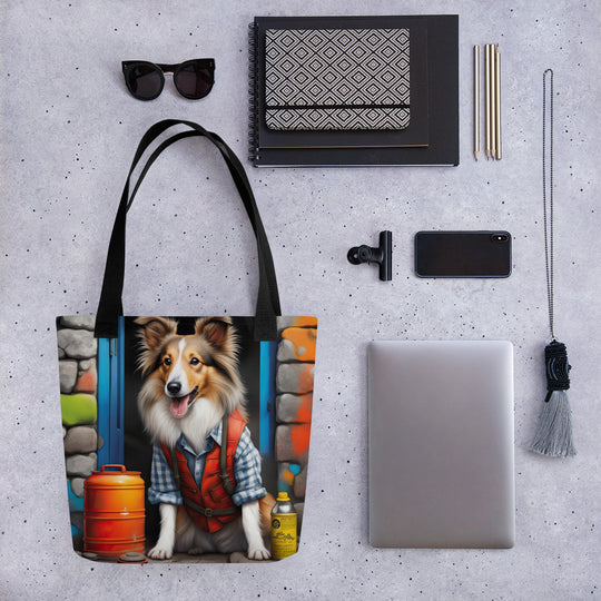 Tote bag-Shetland Sheepdog V2