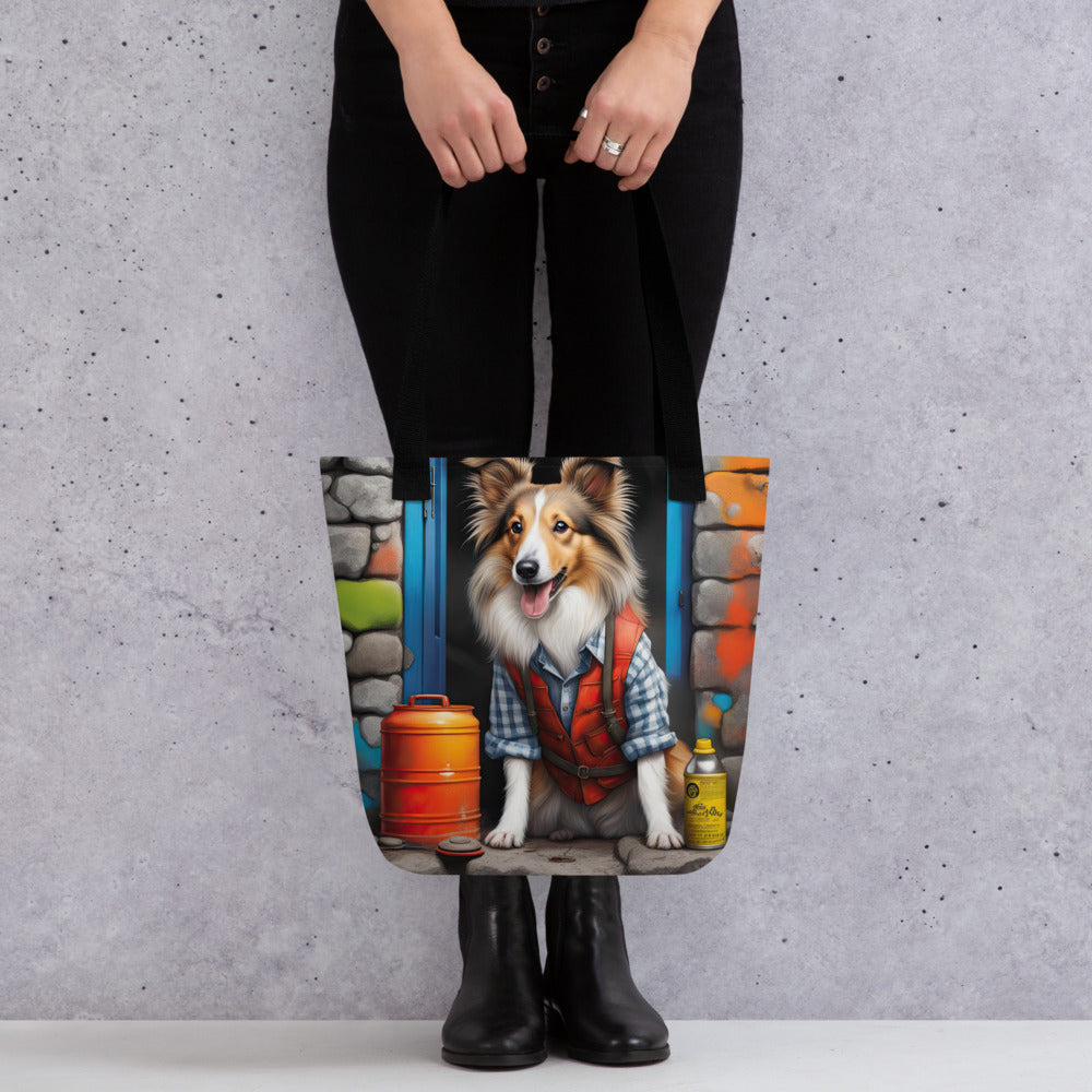 Tote bag-Shetland Sheepdog V2