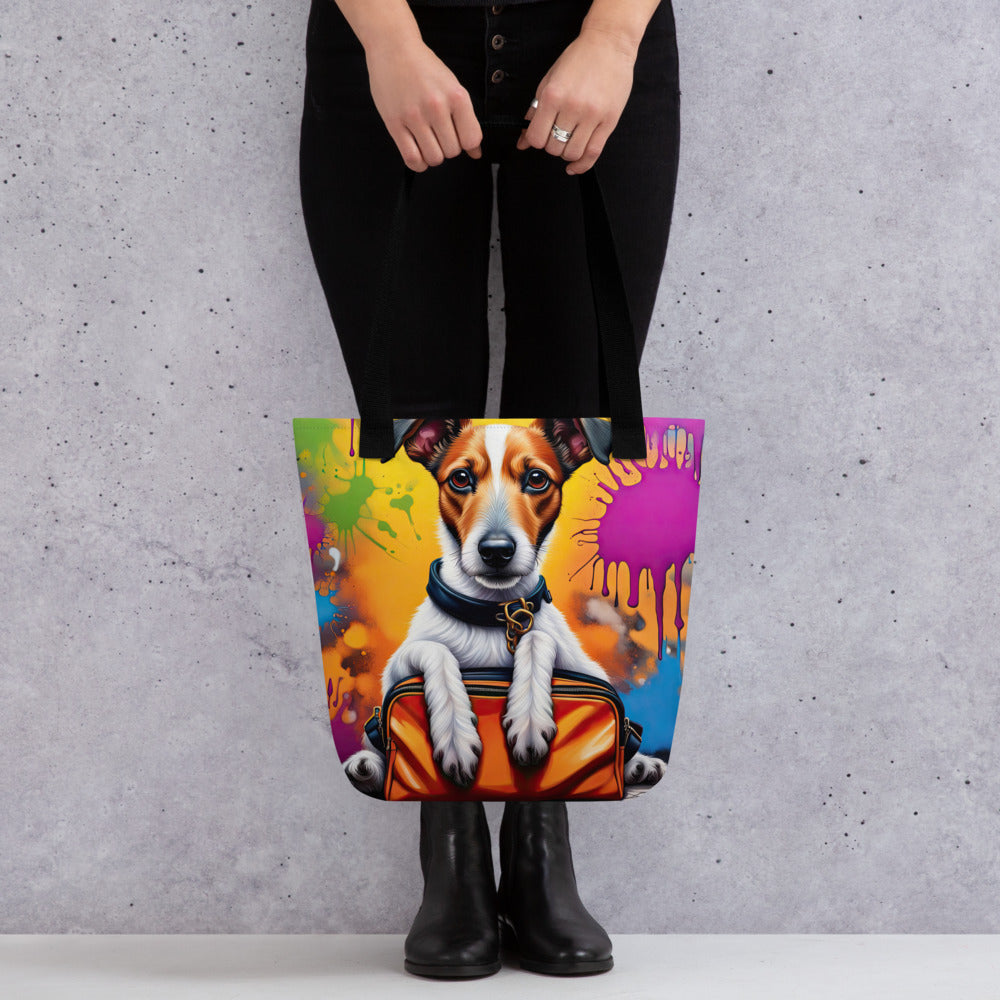 Tote bag-Smooth Fox Terrier