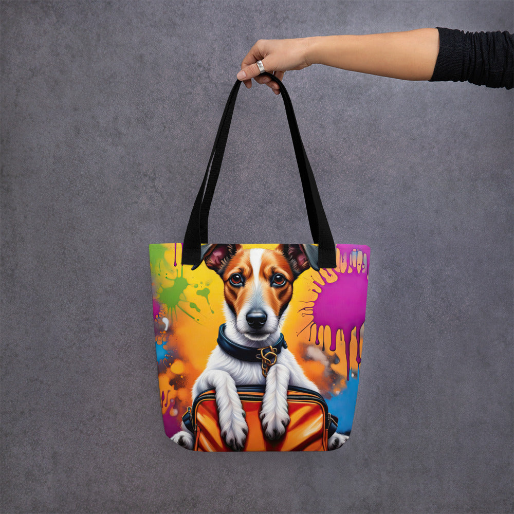 Tote bag-Smooth Fox Terrier