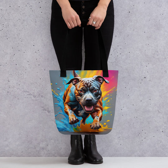 Tote bag-Staffordshire Bull Terrier