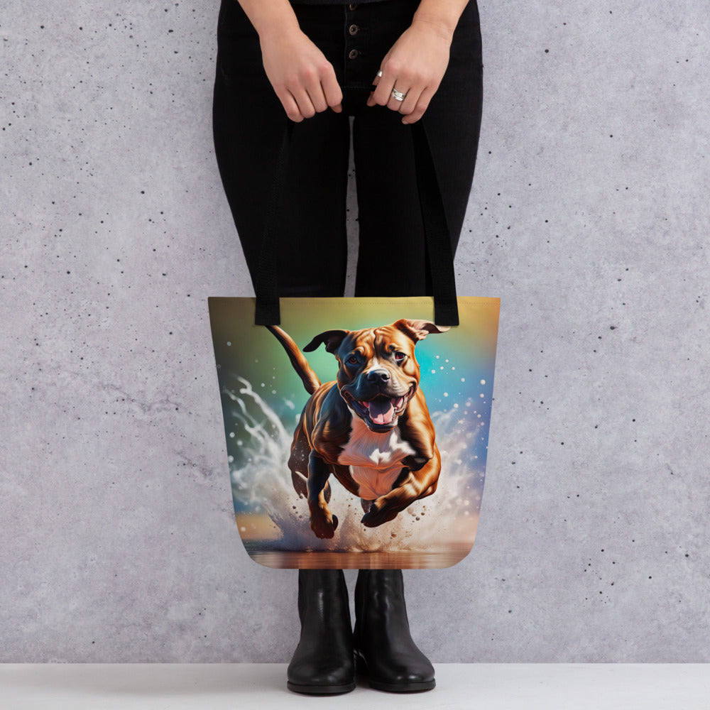 Tote bag-Staffordshire Bull Terrier V2